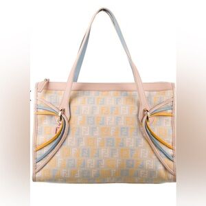 Fendi Canvas Zucchino Tote